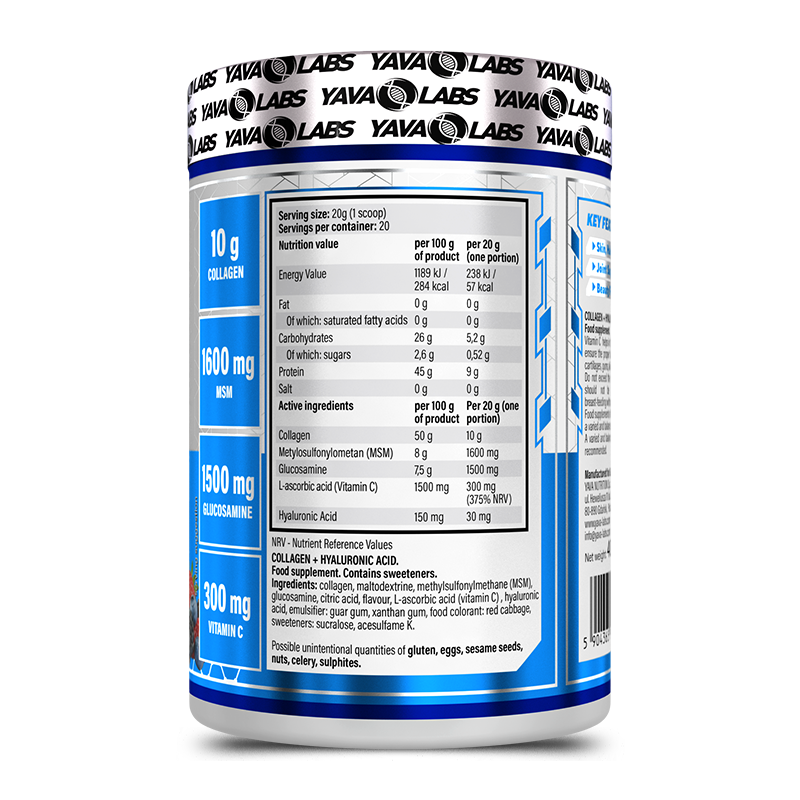 COLÁGENO + ÁCIDO HIALURÓNICO 400 g